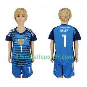 Tenue Allemagne Neuer 1 Gardien Enfant Domicile Coupe du monde 2018 Maillot de Foot